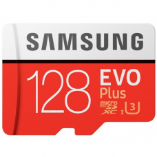 Карта памяти microSD Samsung Evo Plus (U3) 128 Гб с переходником SD