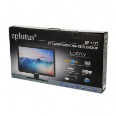 Портативный телевизор Eplutus EP-173T 17" (с цифровым ТВ-тюнером DVB-T2 + DVB-C)